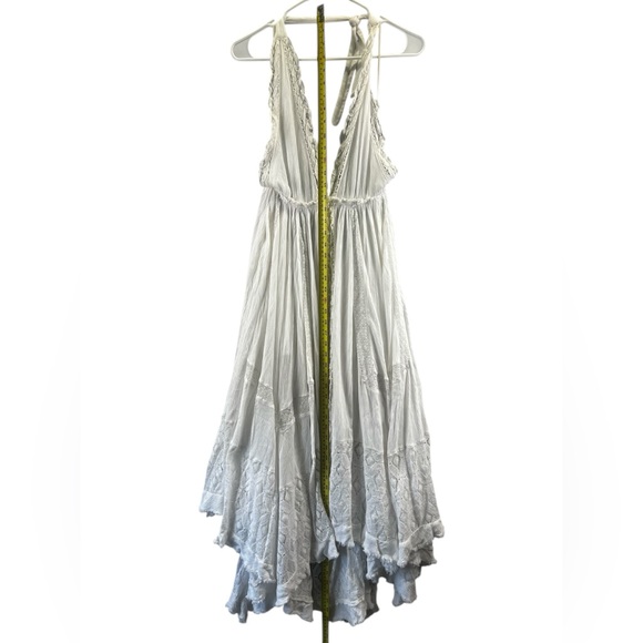 Free People Norina White Halter Boho Maxi Dress Size S - Picture 15 of 16